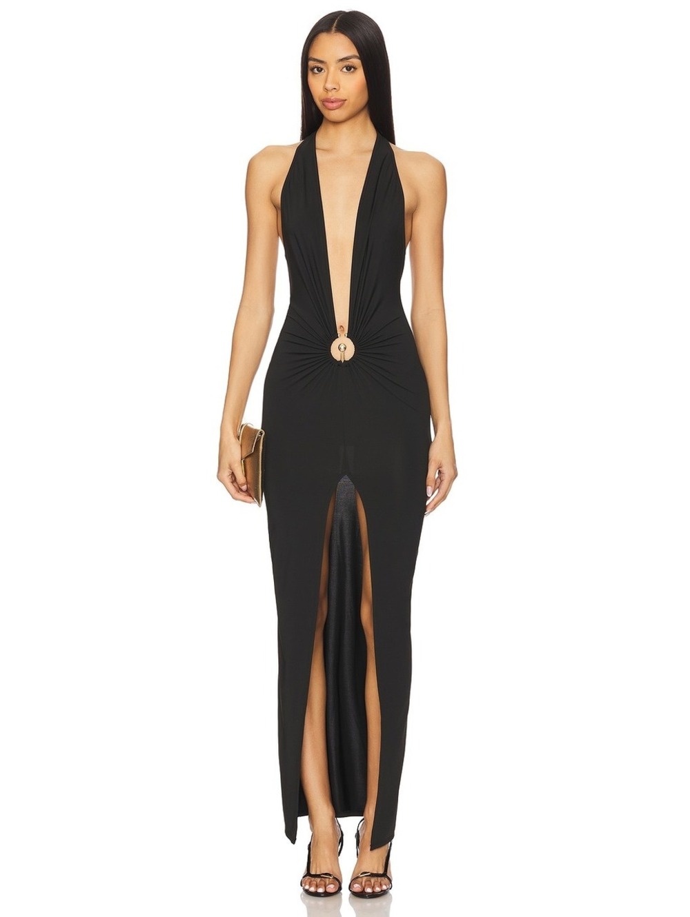 Superdown Cambri Maxi Dress in Black